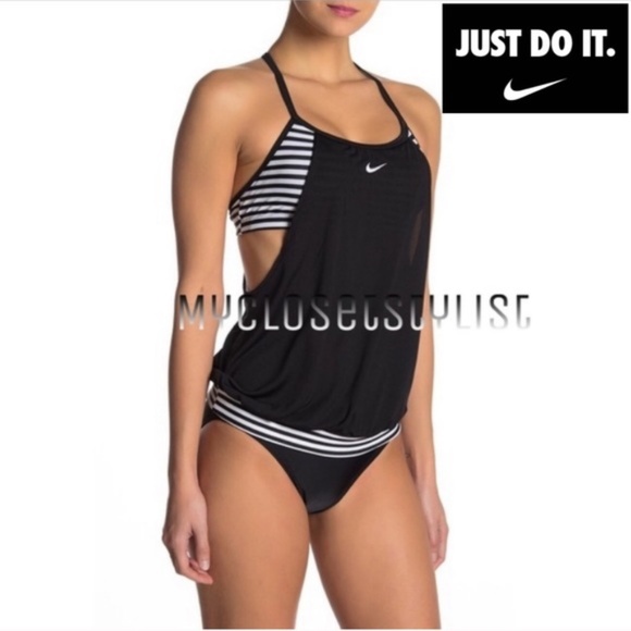 Nike Other - Nike LAST1 Bikini NWT2Pc Set Swimsuit XS S Tankini